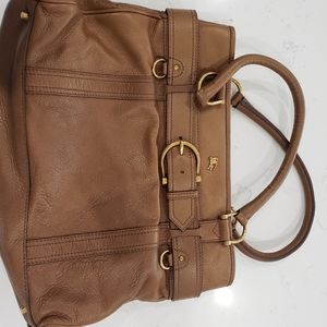 Brown leather Burberry bag